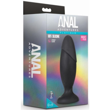 Plug en silicone Anal Adventures ROCKET 14 x 5cm