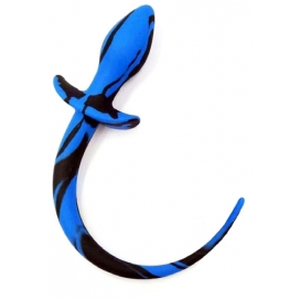 Plug DOG TAIL Noir-Bleu 7.5 x 3.1 cm et Queue de 21 cm