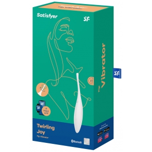 Stimulateur TWIRLING JOY Satisfyer 17cm Blanc