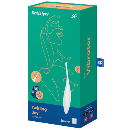 Stimulateur TWIRLING JOY Satisfyer 17cm Blanc