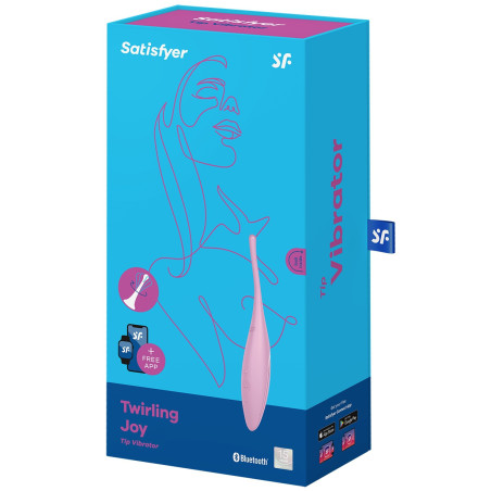 Stimulateur connecté TWIRLING JOY Satisfyer 17cm Rose