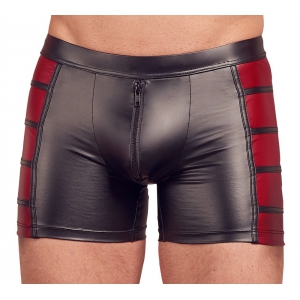 Boxer long VEGA Noir-Rouge