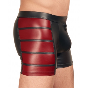 Boxer long VEGA Noir-Rouge