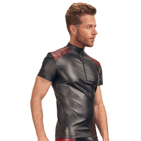 T-shirt VEGA Noir-Rouge