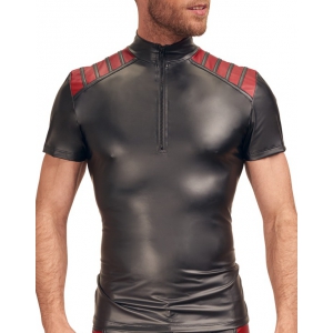 T-shirt VEGA Noir-Rouge