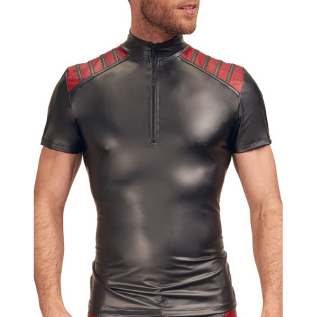 T-shirt VEGA Noir-Rouge