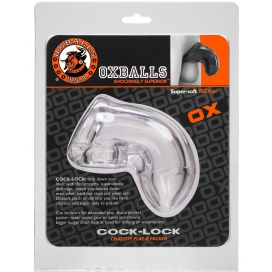 Gaine de pénis Oxballs COCK LOCK 10 x 4cm Transparente 2