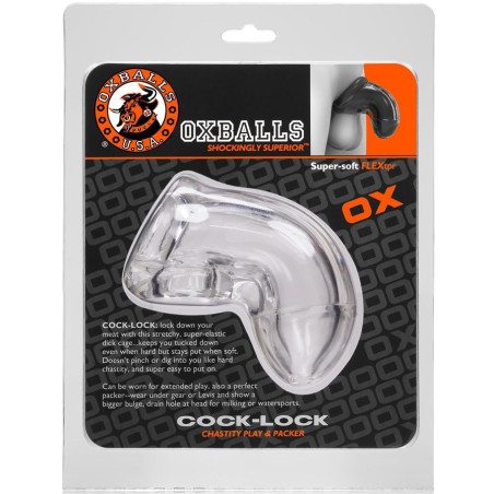 Gaine de pénis Oxballs COCK LOCK 10 x 4cm Transparente