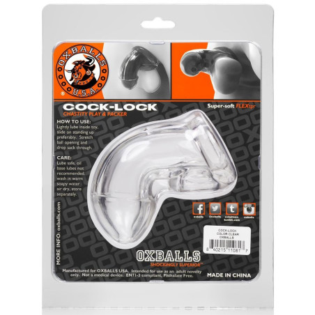 Gaine de pénis Oxballs COCK LOCK 10 x 4cm Transparente