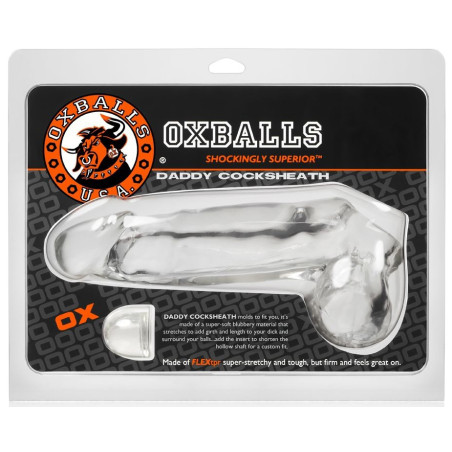 Gaine de pénis Oxballs Daddy 20 x 6cm Transparente