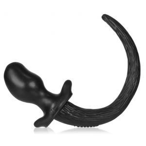 Plug Queue Puppy Tail BULLDOG Noir 11.5 x 6cm
