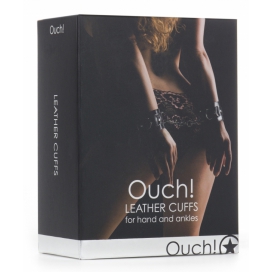 Menottes de poignets CUFFS OUCH Noires 2
