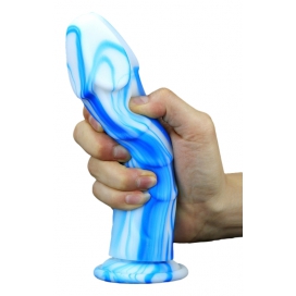 Gode VIPRIKS 18 x 5cm Bleu-Blanc 2