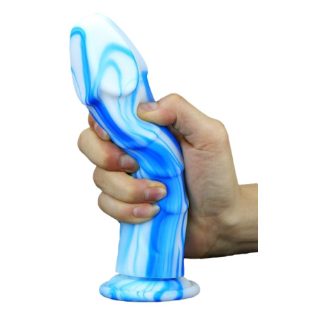 Gode VIPRIKS 18 x 5cm Bleu-Blanc