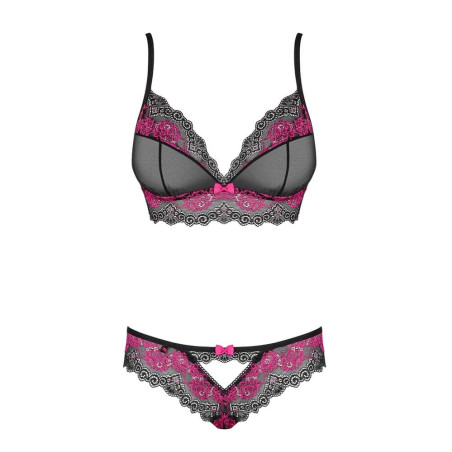 Ensemble Tulia 2 Pièces Noir-Rose