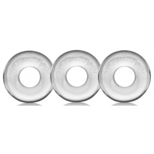 Pack de 3 mini cockrings Oxballs Transparents
