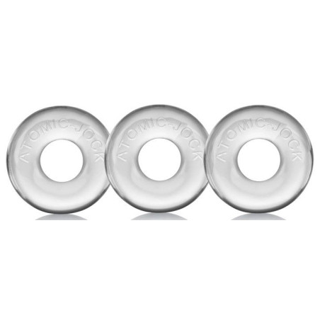 Pack de 3 mini cockrings Oxballs Transparents