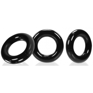 Lot de 3 cockrings Oxballs WILLY RINGS Noir
