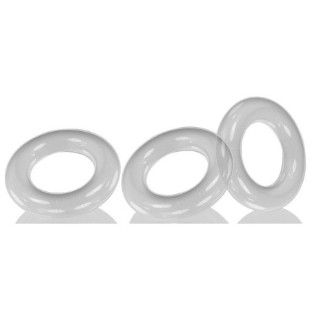 Lot de 3 cockrings Oxballs WILLY RINGS Transparents