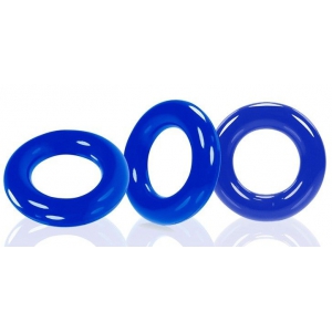 Lot de 3 cockrings Oxballs WILLY RINGS Bleu
