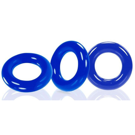 Lot de 3 cockrings Oxballs WILLY RINGS Bleu