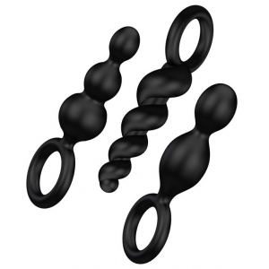 Lot de 3 Plugs Silicone BOOTY CALL Satisfyer 9 x 2.5cm