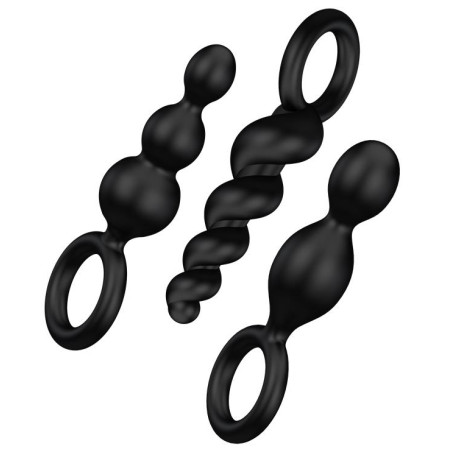 Lot de 3 Plugs Silicone BOOTY CALL Satisfyer 9 x 2.5cm