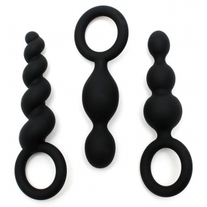 Lot de 3 Plugs Silicone BOOTY CALL Satisfyer 9 x 2.5cm