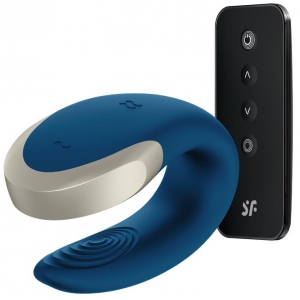 Stimulateur connecté DOUBLE LOVE LUXURY Bleu