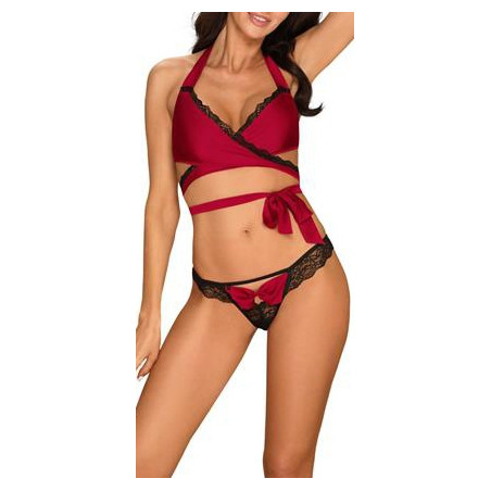 Ensemble Sensuelia 2 Pièces - Noir et Rouge