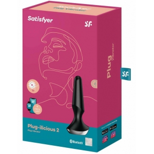 Plug anal vibrant connecté ILICIOUS 2 Satisfyer 10 x 3cm Noir