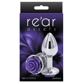 Plug Bijou REAR S 6 x 2.7cm Argenté-Violet 2