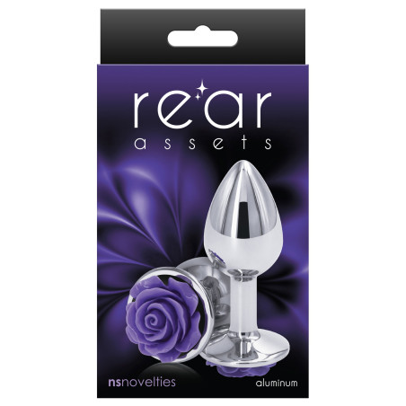 Plug Bijou REAR S 6 x 2.7cm Argenté-Violet