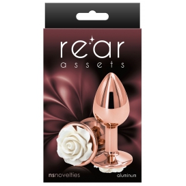 Plug Bijou REAR S 6 x 2.7cm Rose-Blanc 2