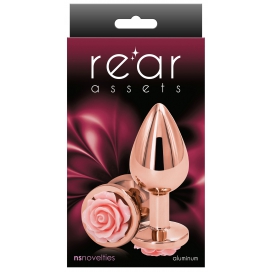 Plug Bijou REAR M 7 x 3.4cm Rose-Rose 2