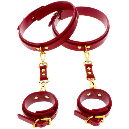 Attaches Cuisses - Poignets TABOOM Rouge