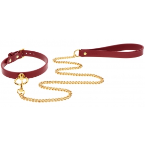 Collier-Laisse O-RING TABOOM Rouge