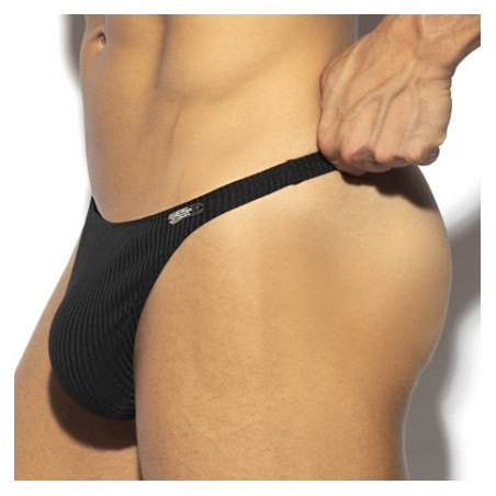 String RIB THONG Noir