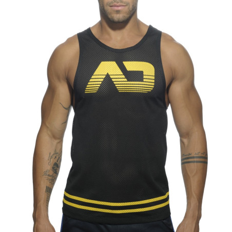 Débardeur FETISH AD MESH Noir-Jaune
