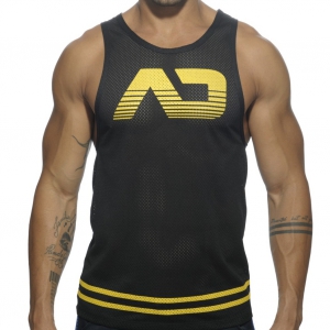 Débardeur FETISH AD MESH Noir-Jaune
