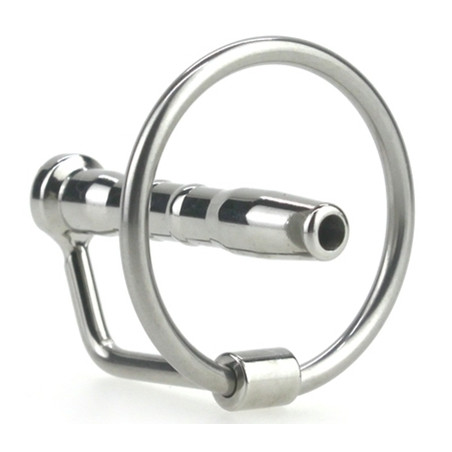 Plug d'urètre percé CUM EJECT 4cm - Diamètre 7mm
