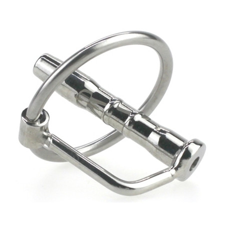 Plug d'urètre percé CUM EJECT 4cm - Diamètre 7mm