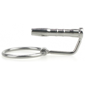 Plug d'urètre percé CUM EJECT 4cm - Diamètre 7mm