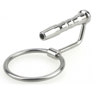 Plug d'urètre percé CUM EJECT 4cm - Diamètre 7mm