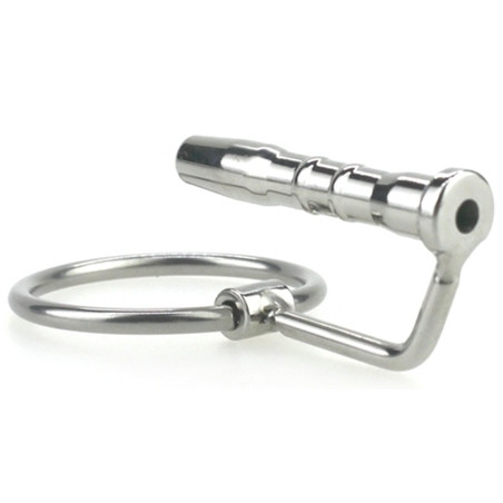 Plug d'urètre percé CUM EJECT 4cm - Diamètre 7mm