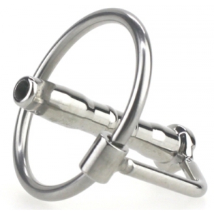 Plug d'urètre percé CUM EJECT 4cm - Diamètre 7mm