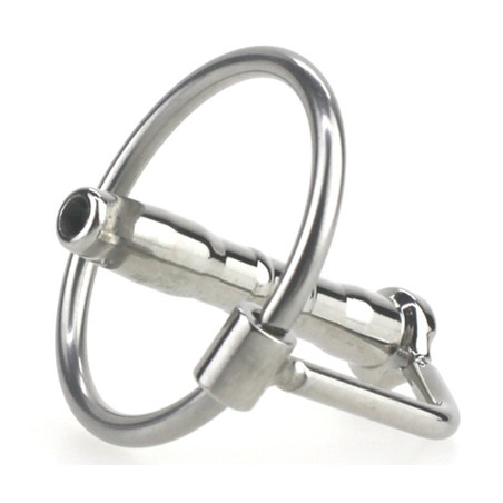 Plug d'urètre percé CUM EJECT 4cm - Diamètre 7mm