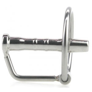 Plug d'urètre percé CUM EJECT 4cm - Diamètre 7mm