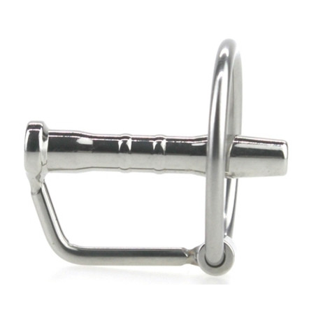 Plug d'urètre percé CUM EJECT 4cm - Diamètre 7mm