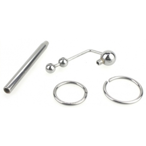 Plug d'urètre percé LONGY 8cm | Diamètre 5.5 à 8mm